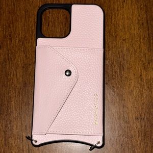 Bandolier “Hailey” Side-slot in Primrose/Silver for iPhone 12 Pro Max.